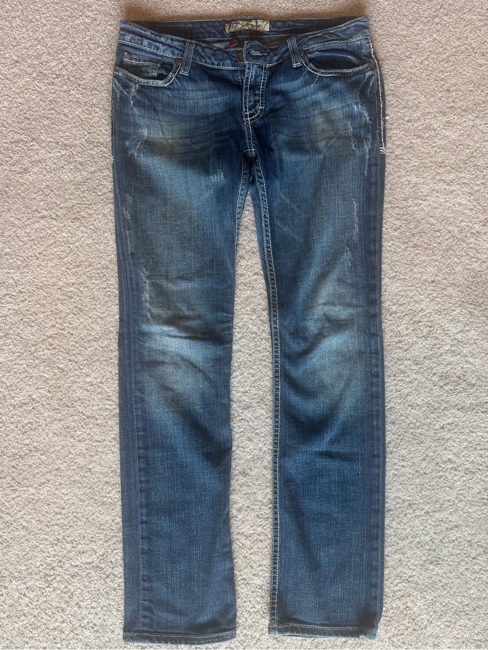 BKE Women’s Dark Blue Straight Leg Jeans